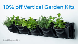 10% off Vertical Garden Kits
