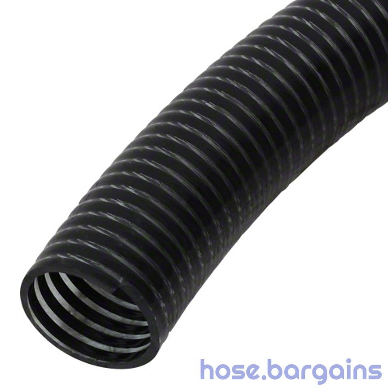 Air Seeder Hose 45mm x 20m - 1 3/4" Clear Flexible PVC Spiral Suction Tube DD