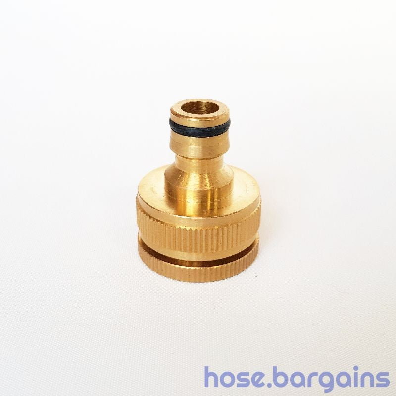 Brass Garden Water Hose Tap Adaptor 12mm 1/2" Adapter Fits 19-25mm 3/4"-1" Taps