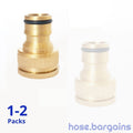 Brass Garden Water Hose Tap Adaptor 18mm 3/4
