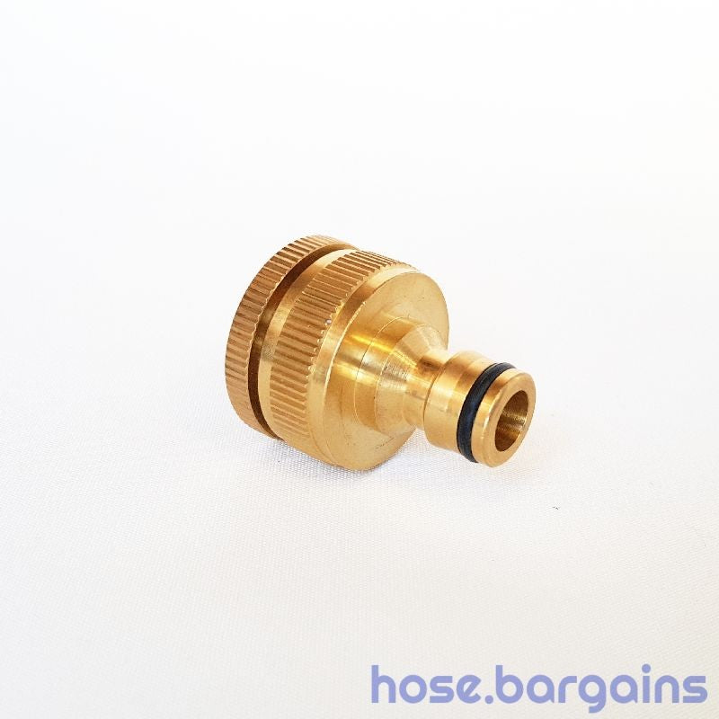 Brass Garden Water Hose Tap Adaptor 12mm 1/2" Adapter Fits 19-25mm 3/4"-1" Taps