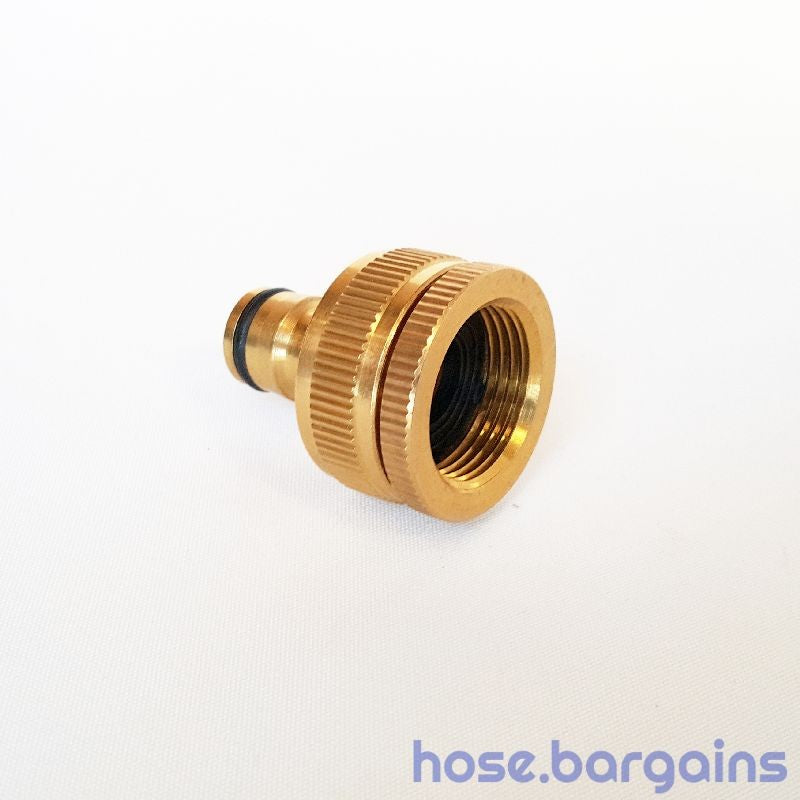 Brass Garden Water Hose Tap Adaptor 12mm 1/2" Adapter Fits 19-25mm 3/4"-1" Taps