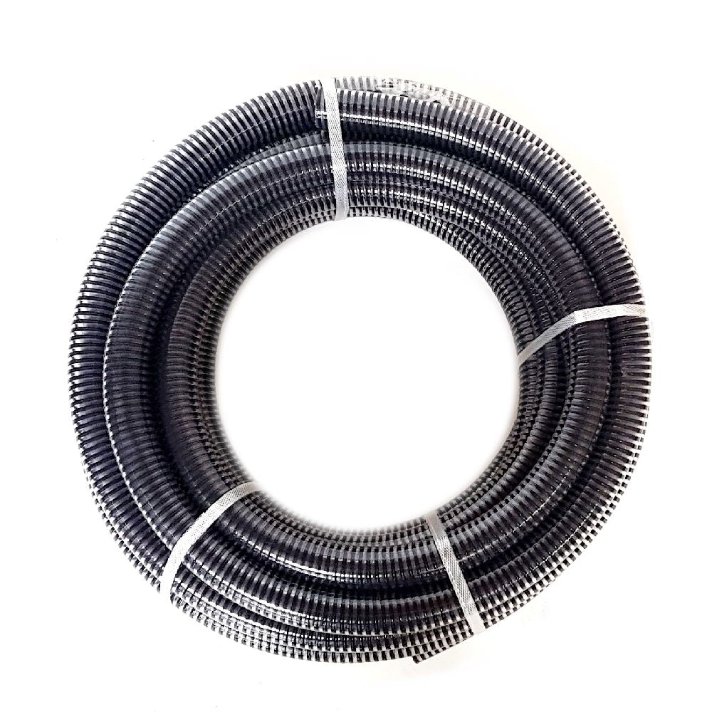 Air Seeder Hose 38mm x 20m - 1 1/2" Clear Flexible PVC Spiral Suction Tube DD - NO RETURNS