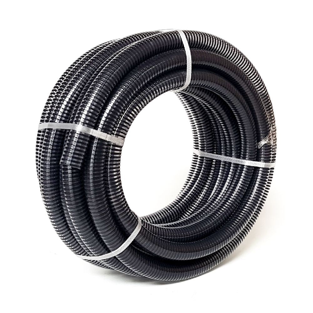 Air Seeder Hose 38mm x 20m - 1 1/2" Clear Flexible PVC Spiral Suction Tube DD - NO RETURNS